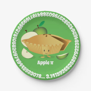Green Apple Pi Day Papieren Bord