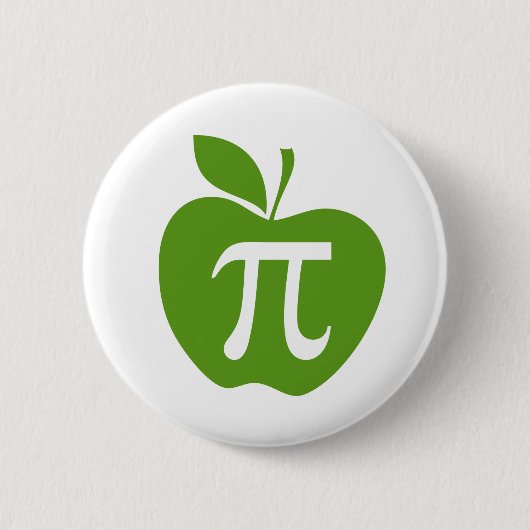 Green Apple Pi Ronde Button 5,7 Cm (Voorkant)