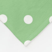 Green Apple Polka Dot Fleece Blanket Deken (Hoek)