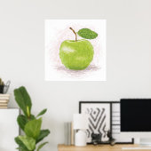 green apple poster (Thuiskantoor)