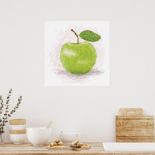 green apple poster (Keuken)