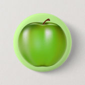 GREEN APPLE RONDE BUTTON 5,7 CM (Voorkant)