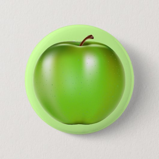 GREEN APPLE RONDE BUTTON 5,7 CM (Voorkant)