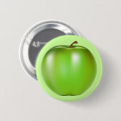 GREEN APPLE RONDE BUTTON 5,7 CM (Voorkant /achterkant)