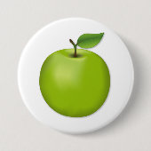 Green Apple Ronde Button 7,6 Cm (Voorkant)