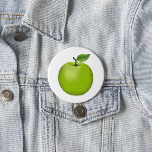 Green Apple Ronde Button 7,6 Cm (In situ)