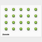 Green Apple Ronde Sticker (Vel)