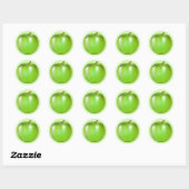 GREEN APPLE RONDE STICKER (Vel)