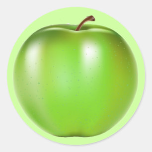 GREEN APPLE RONDE STICKER