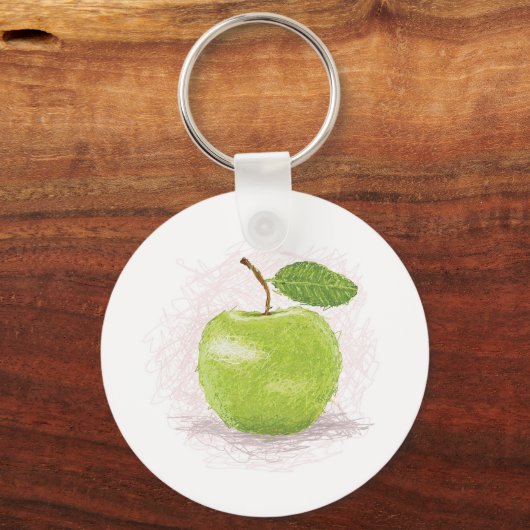 green apple sleutelhanger (Voorkant)
