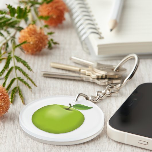 Green Apple Sleutelhanger (Voorkant Rechts)