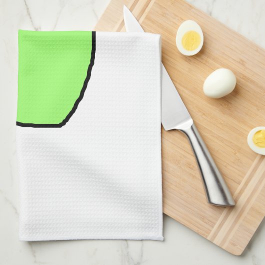 Green Apple. Theedoek (Quarter Fold)