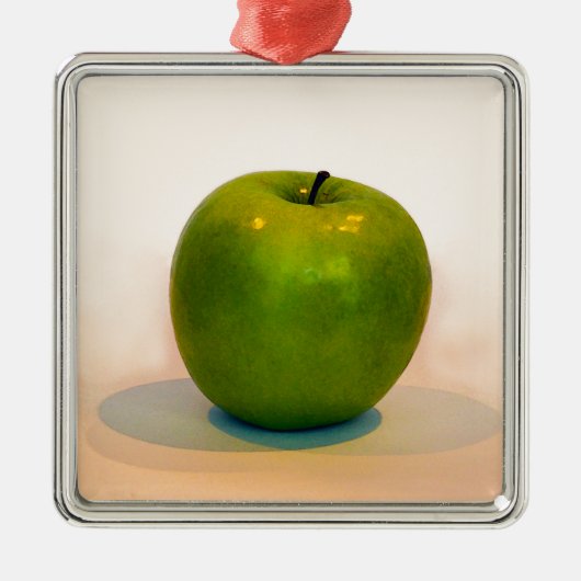Green Apple Trio Metalen Ornament (Voorkant)
