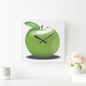 Green Apple Vierkante Klok (Huis)