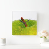 Green Apple Vierkante Klok (Huis)