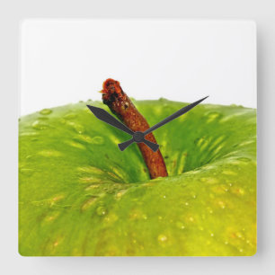 Green Apple Vierkante Klok