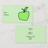 Green Apple. Visitekaartje (Voorkant / Achterkant)