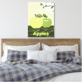 Green Apples Kitchen Wall Decor Canvas Afdruk (Insitu (Slaapkamer))
