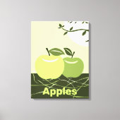 Green Apples Kitchen Wall Decor Canvas Afdruk (Voorkant)