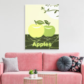 Green Apples Kitchen Wall Decor Canvas Afdruk (Insitu (Woonkamer))