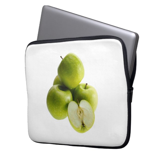 "Green Apples" Kute foto. Bestel nu Laptop Sleeve (Voorkant Links)