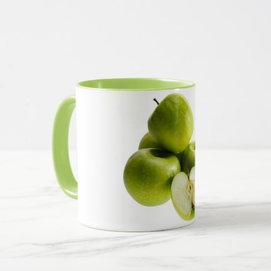 "Green Apples" Kute foto. Bestel nu Mok (Voorkant links)
