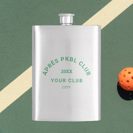 Green Après PKBL Club Crest Pickleball Flacon