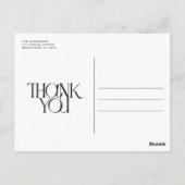 Green Arch foto bruiloft Dank u Briefkaart (Achterkant)