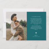 Green Arch Wedding Bedankt Script (Achterkant)