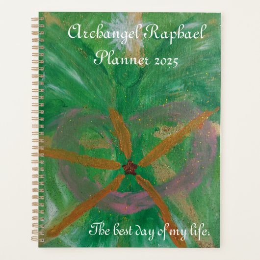 green archangel Raphael planner (Voorkant)