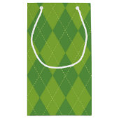 Green Argyle Klein Cadeauzakje (Achterkant)