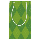 Green Argyle Klein Cadeauzakje (Voorkant)