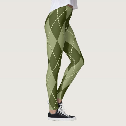Green Argyle Leggings (Rechts)