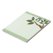 Green Argyle Love Owl Notitieblok (Linkerzijde)