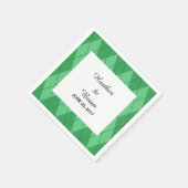 Green Argyle Paper Napkins Servetten (Hoek)
