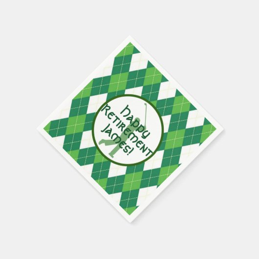 Green Argyle Patroon en Golffeest Servetten (Hoek)