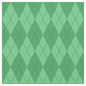 Green Argyle Pattern Fabric Stof (Close Up)