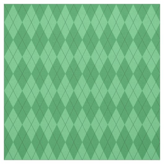 Green Argyle Pattern Fabric Stof (Swatch)