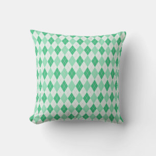 Green Argyle Sierkussen