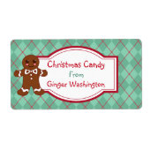 Green Argyle Snoep Labels (Voorkant)