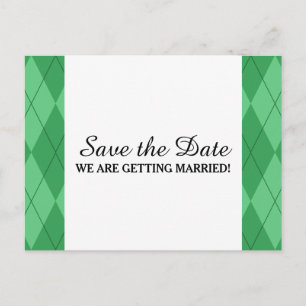 Green Argyle sparen het Briefkaart van de Datum