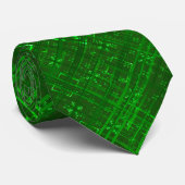 Green Argyle Stropdas (Opgerold)