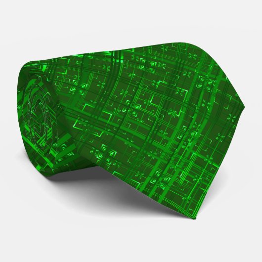 Green Argyle Stropdas (Opgerold)