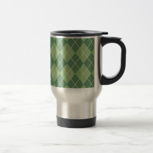 Green Argyle Vaderdag Coffee Mok Gift