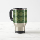 Green Argyle Vaderdag Koffie Mok Gift (Voorkant links)