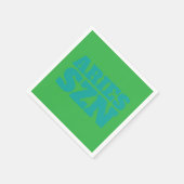 Green Aries SZN Cool Servet (Hoek)