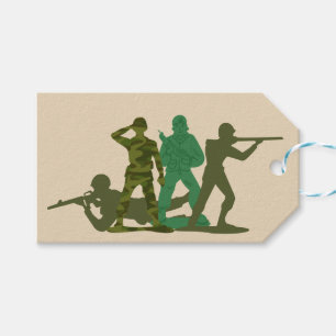 Green Army Action Mannen  Cadeaulabel