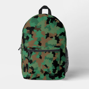 Green Army Oerwoud Camouflage Patroon Ontwerp Bedrukte Rugzak