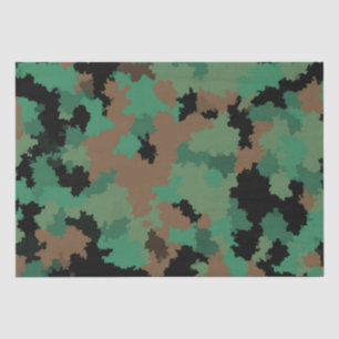 Green Army Oerwoud Camouflage Patroon Ontwerp Tissuepapier