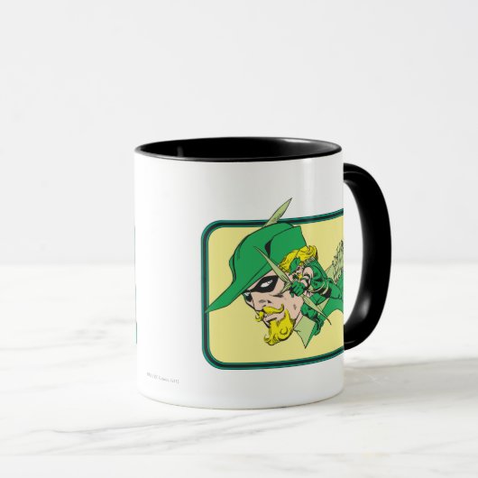 Green Arrow Head Shot Mok (Voorkant rechts)